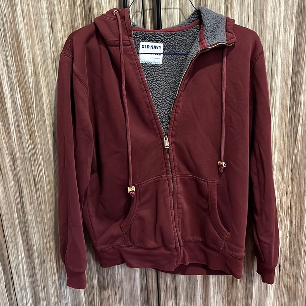 Old Navy Zipper Hoodie. Pockets. Medium.
